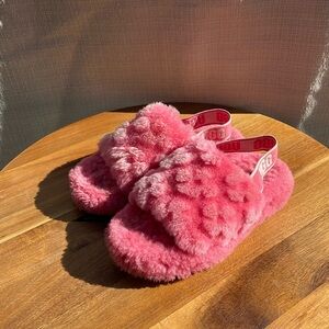 UGG Fluff Yeah Slide Poppy Slide Pink Size 13